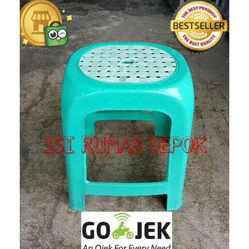a stool that is painted in bright colors.