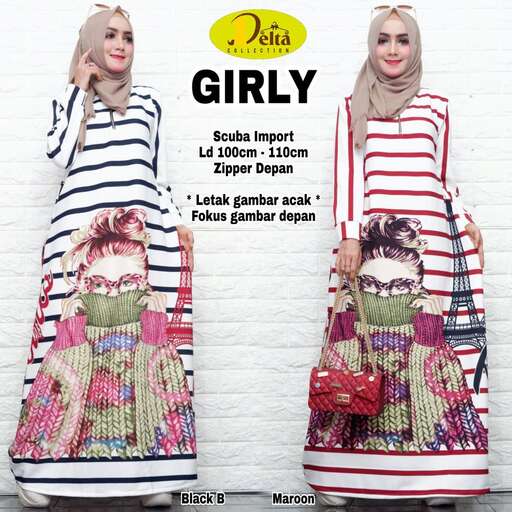 the pattern is a pattern of long skirts and skirts.