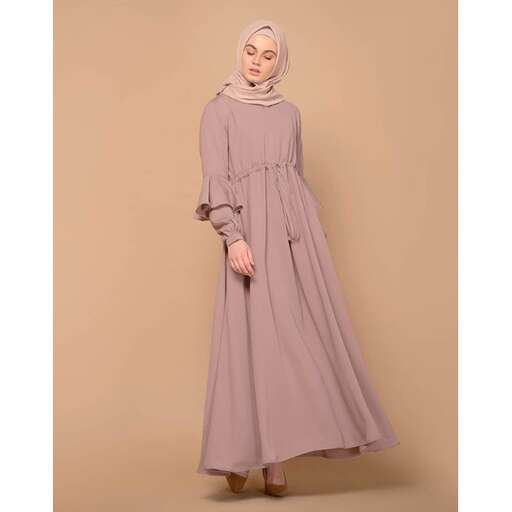 a dress with a long skirt
