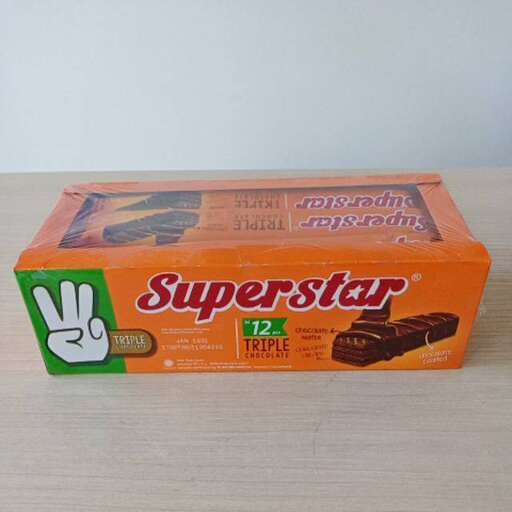 a box of chocolate sitting on a table.