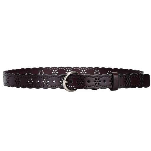 leather dog collar with a studded buckle