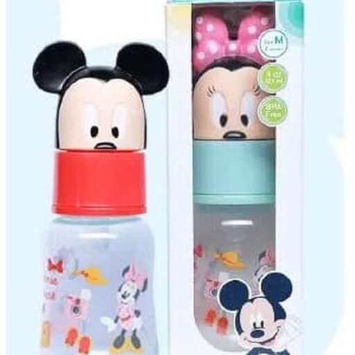 film character and person in a plastic bottle