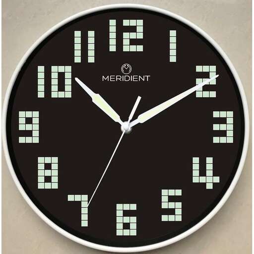 a clock that is on a wall