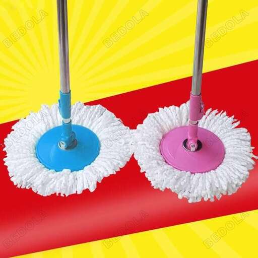 cleaning the floor with a mop