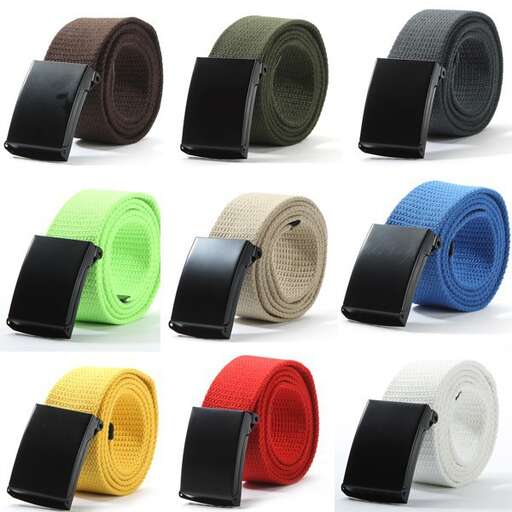 a selection of different colors and textures for all types of belt