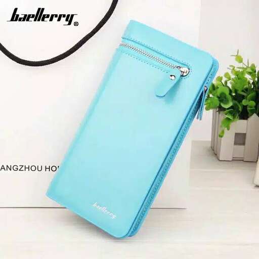 a blue case with a zipper.