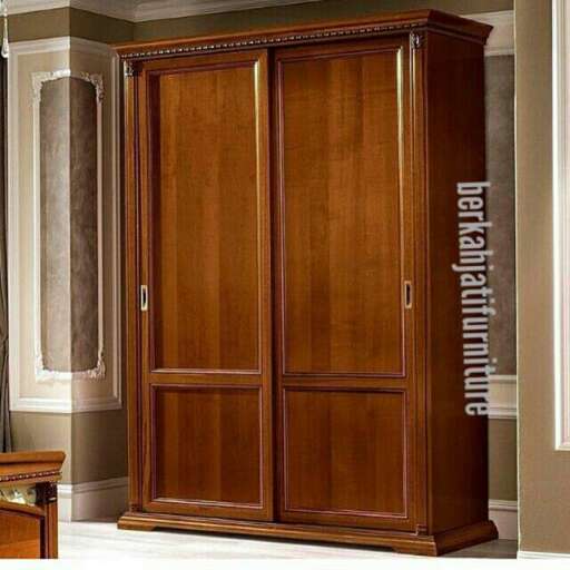 this wardrobe is made from a single piece of furniture.