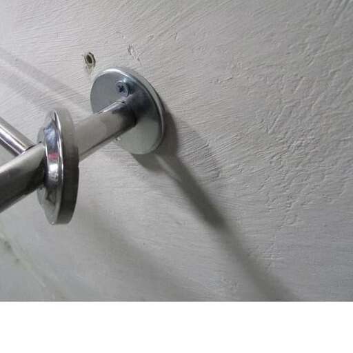 a door handle is shown in a photo.