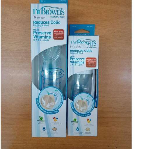 a pair of blue headphones in a box.