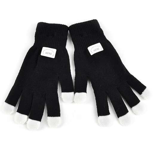 gloves in black and white