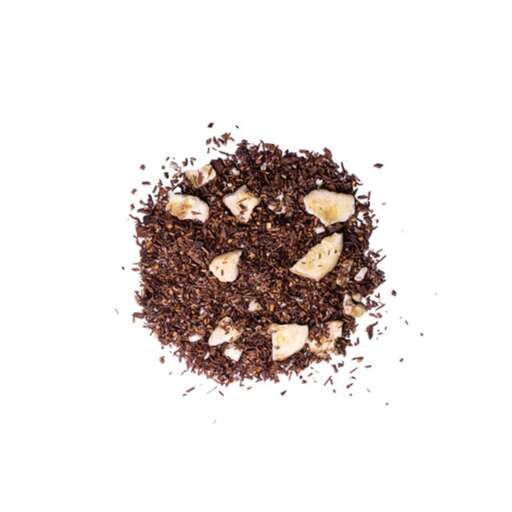 a pile of chocolate chips on a white background