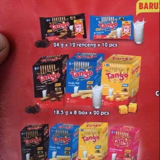 a red wall with snacks and drinks on it.