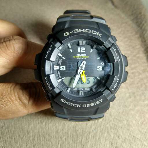 the watch is made from a single piece of plastic.