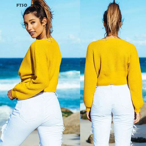 person in a yellow sweater