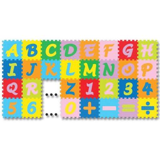 colorful alphabet for children with a colorful background