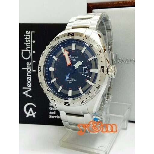 a watch with a blue face and black face.