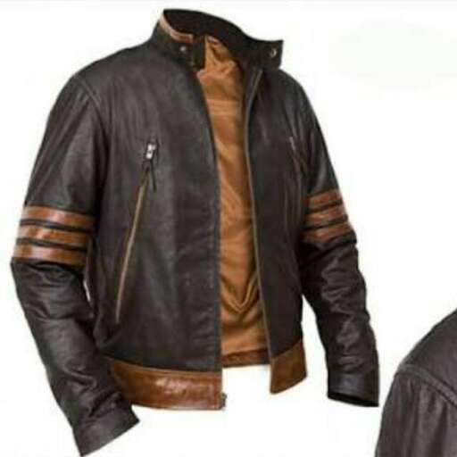 leather jacket with a zipper