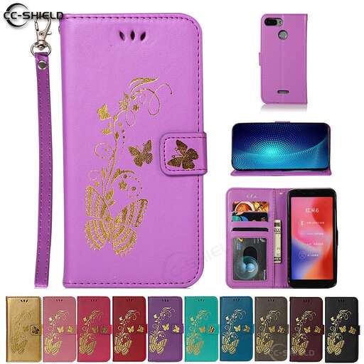 pink and purple wallet with a gold leaf design