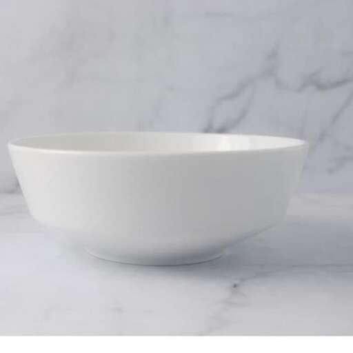 a bowl made of white porcelain