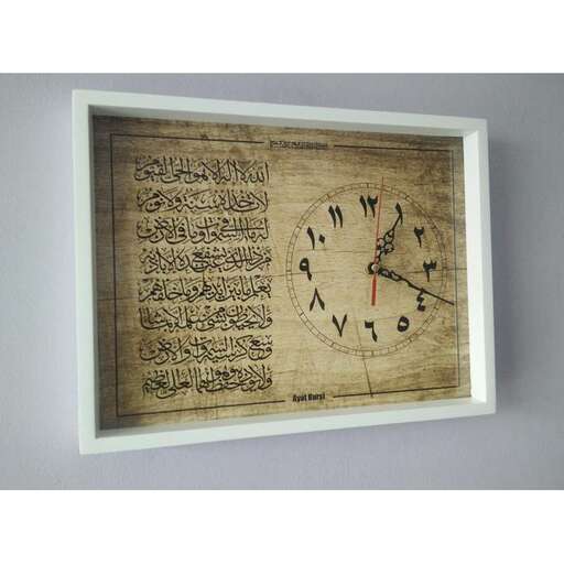 a clock with a picture frame.