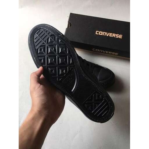 a pair of black slippers with a black sole.
