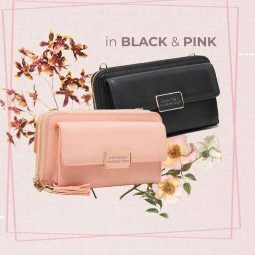 black and pink in a box