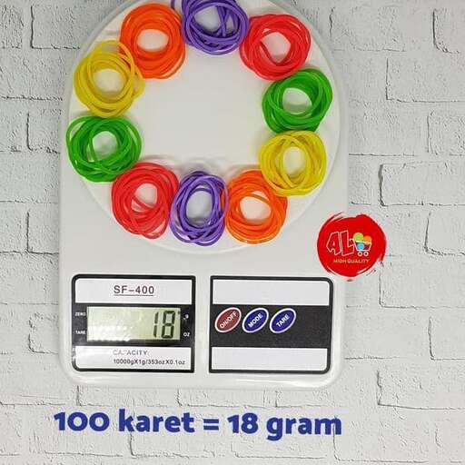 a scale with a number of colored buttons on it.