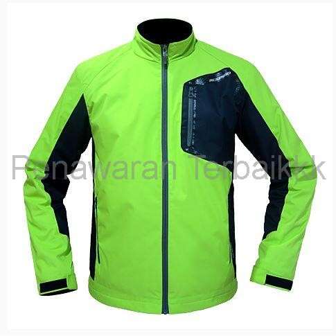 garment in green and black