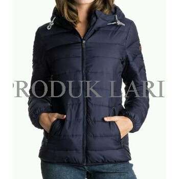 padded jacket with a hood