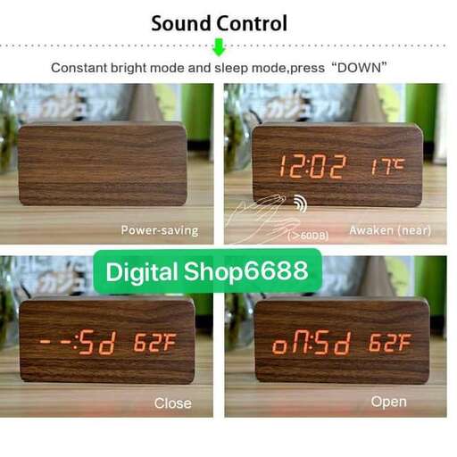 a digital clock with a digital clock showing the time and time