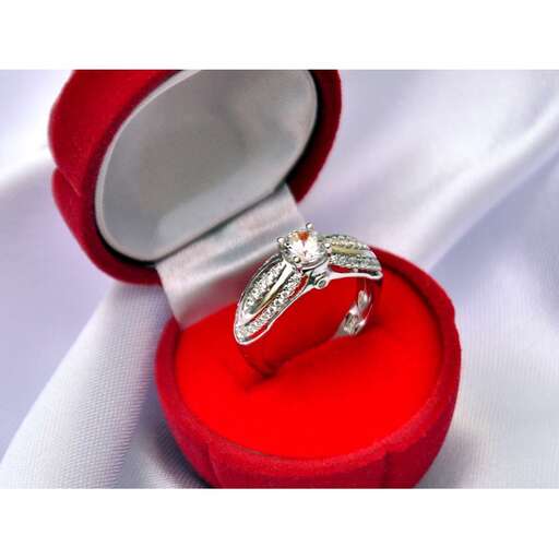 a ring in a red box