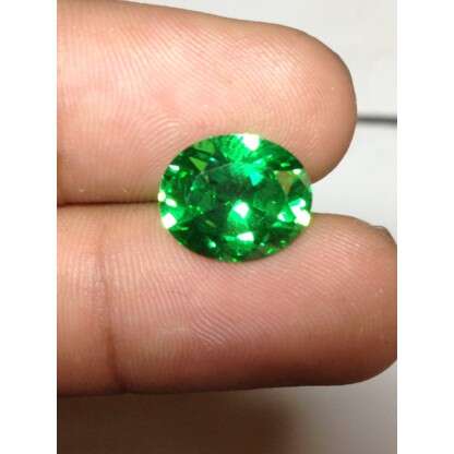 a rare emerald in the shape of a diamond