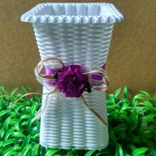 a flower in a basket