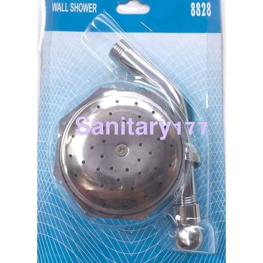 a silver metal ring with a blue background