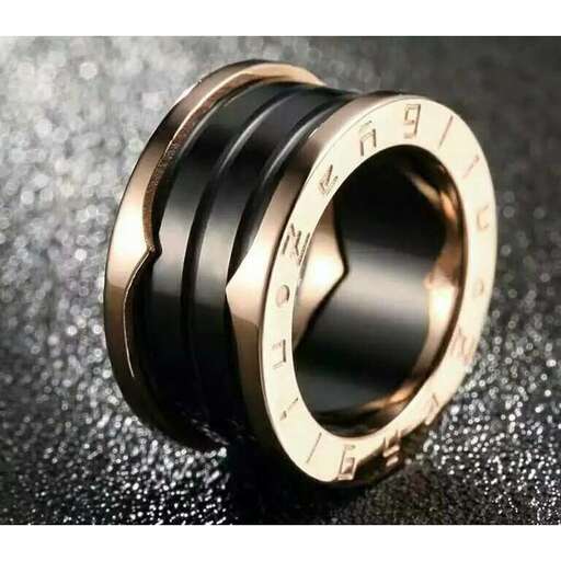 a ring with a gold finish.
