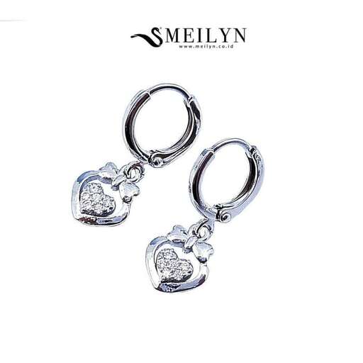 a pair of 18k white gold and diamond earrings