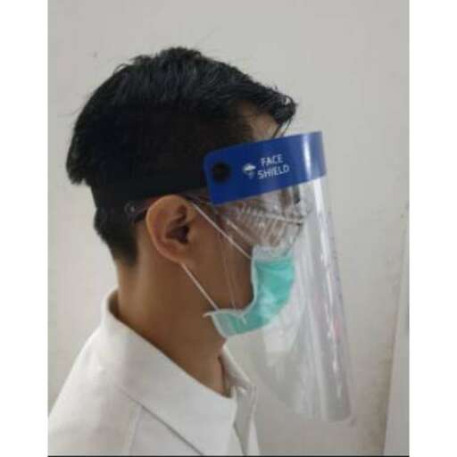 a man with a mask on his face.