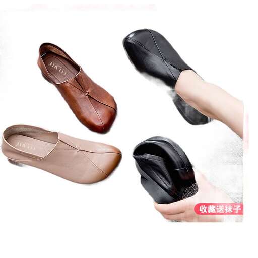 a pair of brown leather shoes