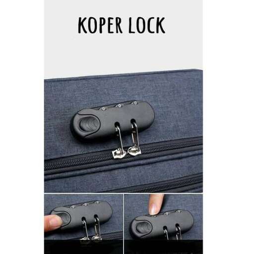 a suitcase with a lock and a lock.