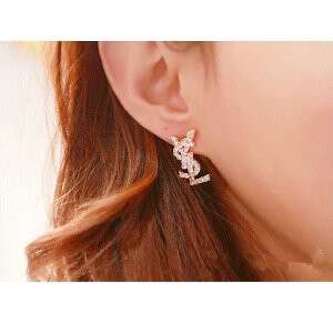 earrings with a silver earring in sterling silver