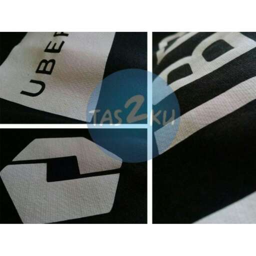 the logo is printed on a black shirt.