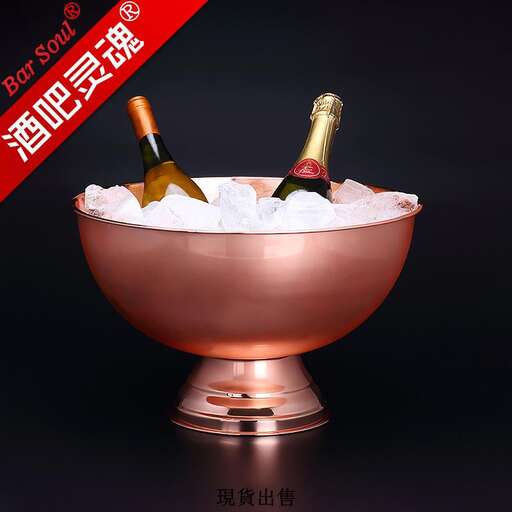 champagne in a bowl on a black background