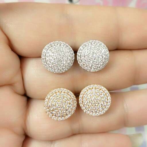 these earrings are made from sterling silver.