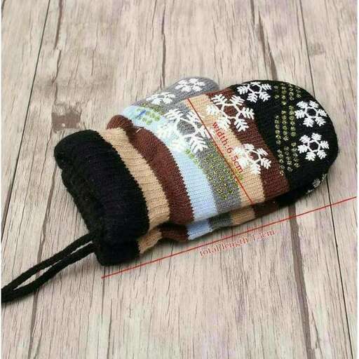 crochet bag in brown and green